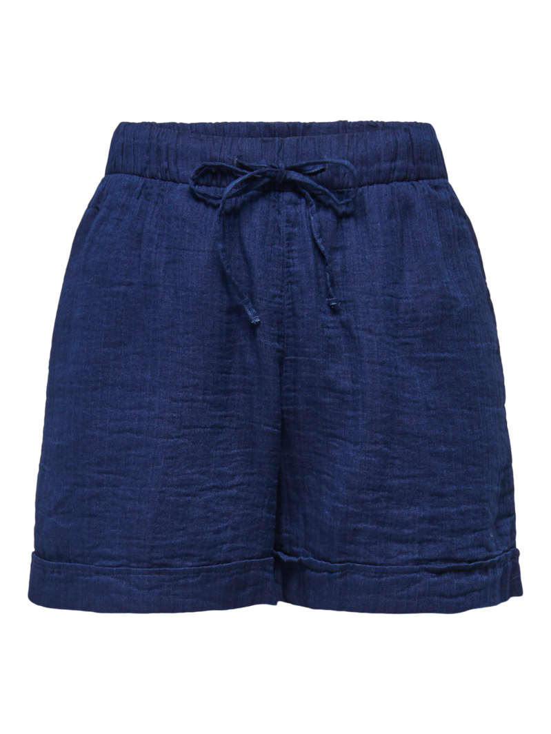 Leoni Seersucker Pull-On Shorts