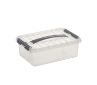 Q-line opbergbox 4L transp./metaal