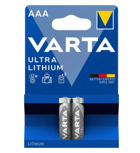 Ultra Lithium AAA 2-pack Batterijen