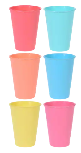 Kunststof Bekers Set van 6
