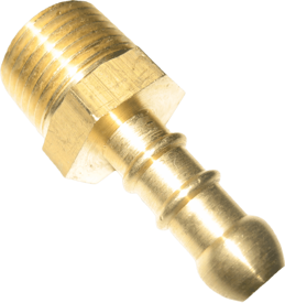 Slangpilaar 1/2 inch buiten messing
