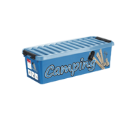 Q-line camping box met inzet 9,5L blauw zwart