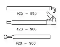 Extra Dakligger 28/25mm (170-260cm)