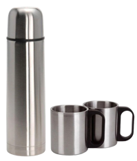 Thermosfles 1 Liter met 2 Drinkbekers