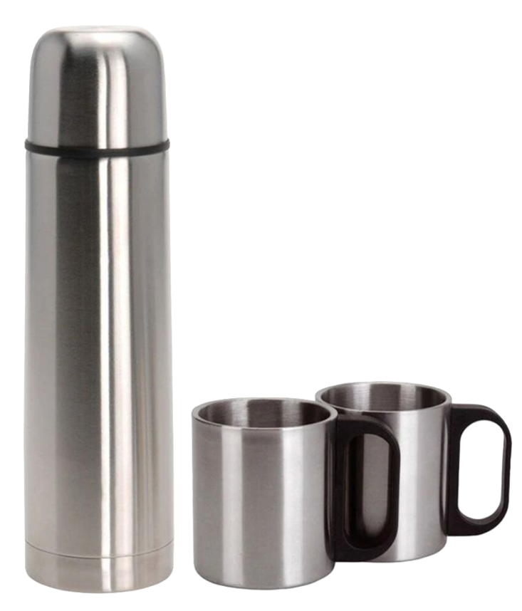 Thermosfles 1 Liter met 2 Drinkbekers