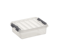 Q-line opbergbox 1L transp./metaal