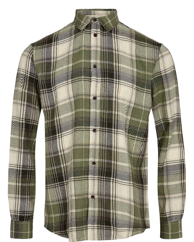 Leif Flannel Check Blouse
