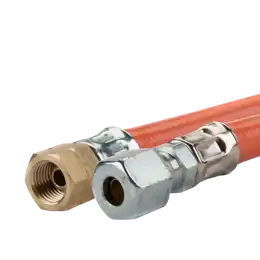 Gasslang PVC 1/4 Knelkoppeling 8 mm 45 cm