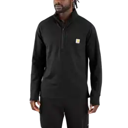 Mock Neck Half-Zip T-Shirt