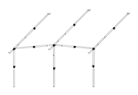 Frame Voortent Staal EasyGrip 28mm diepte 240