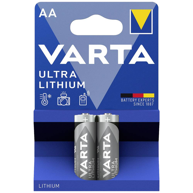 Ultra Lithium AA 2-pack Batterijen
