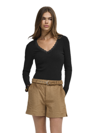 Sara Sharai L/S V-Neck Top Jrs