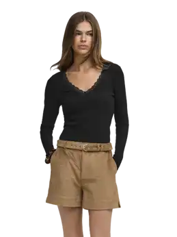 Sara Sharai L/S V-Neck Top Jrs