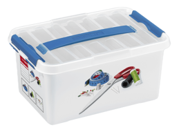 Q-line naaidoos met inzet 6L wit blauw