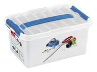 Q-line naaidoos met inzet 6L wit blauw
