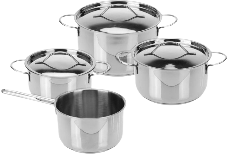 Pannenset RVS