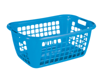BASIC WASMAND 65CM LAAG BLAUW