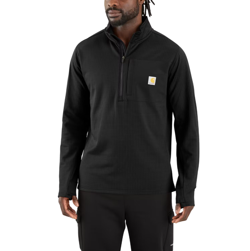 Mock Neck Half-Zip T-Shirt
