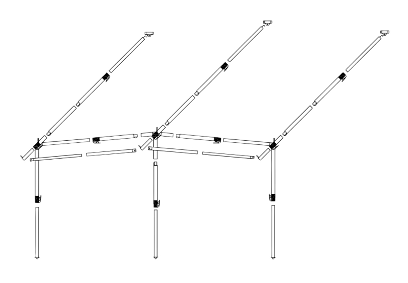 Dorema Frame Voortent President/Smaragd Staal Easygrip 25mm