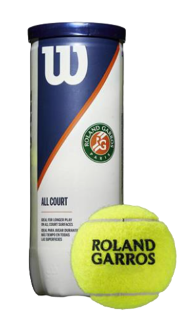 Roland Garros All Court 3-tin Tennisballen