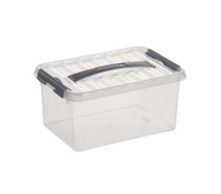 Q-line opbergbox 6L transp./metaal