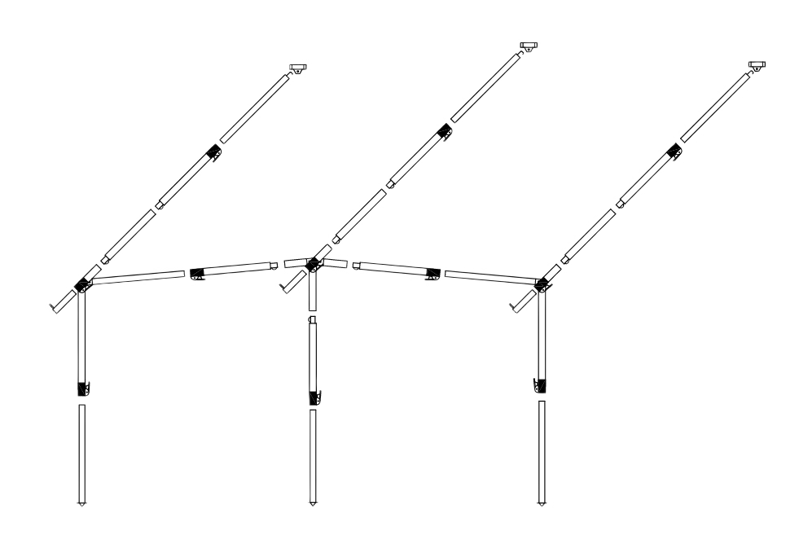 Frame Voortent Staal EasyGrip 28mm diepte 270/300