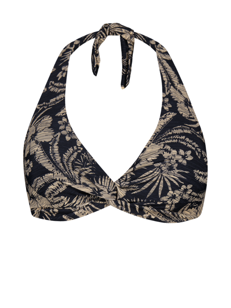 Tuala Cross Halter Bikini Top