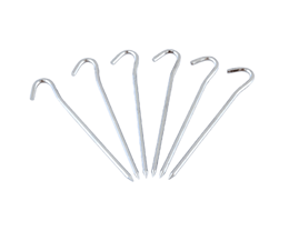Grondpen Aluminium 17 cm (6st.)
