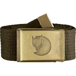Canvas Brass Belt 4 cm