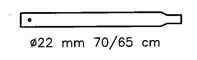 Tussendeel 22mm 70/65cm + Gat