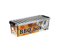 Q-line bbq box met inzet 9,5L metaal zwart