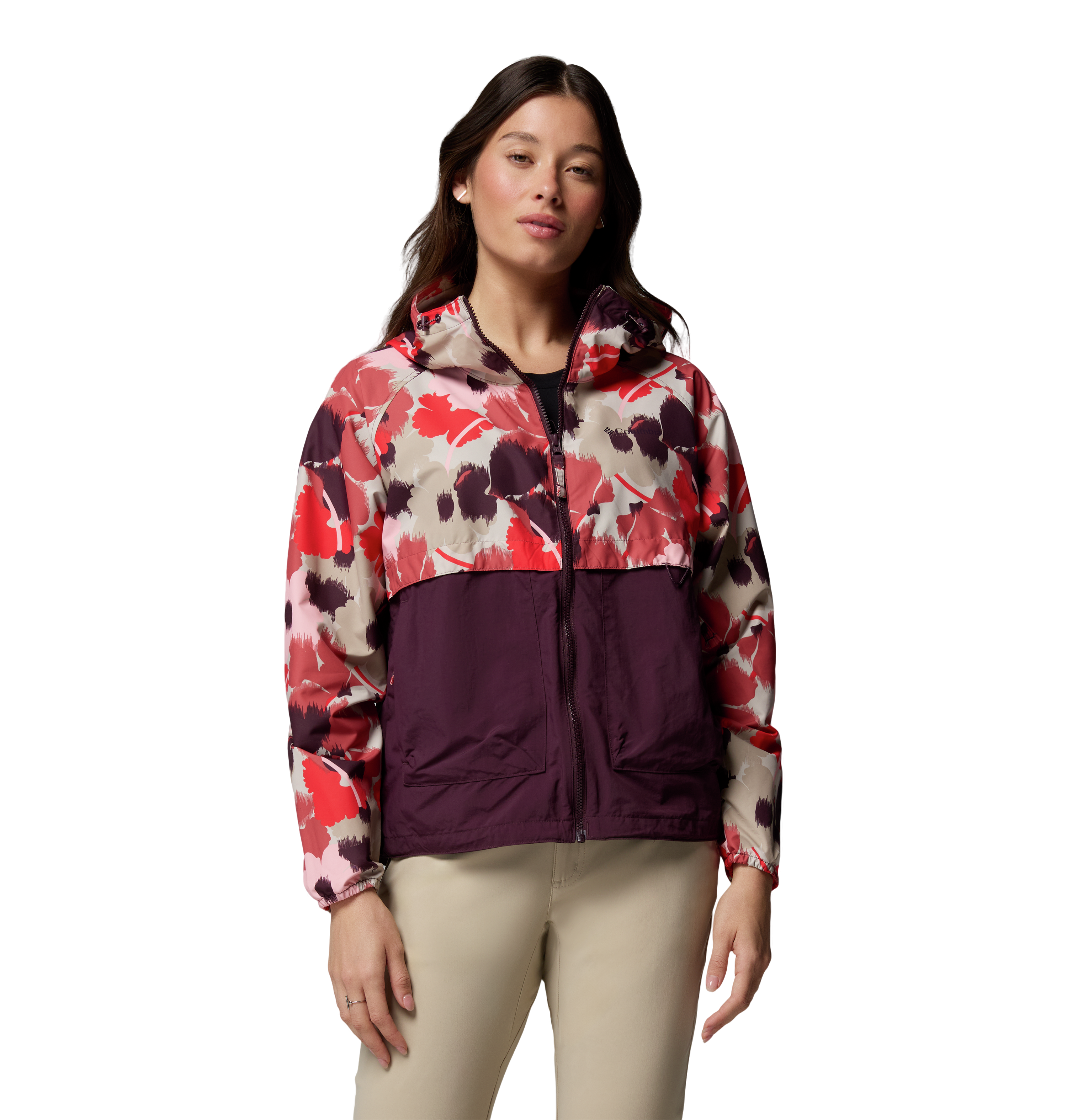 Spire Valley Printed Hooded Windbreaker
