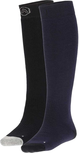 Ski Socks Plain 2-Pack Skisokken