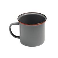 CUP ENAMEL SET 2 PCS SLATE GREY