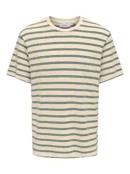 Ian Reg Ss Stripe Struct Tee