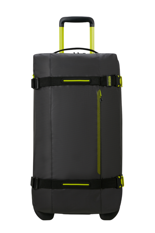 American Tourister Reistas op wielen - Urban Track Coated M - Black Lime - 84 l