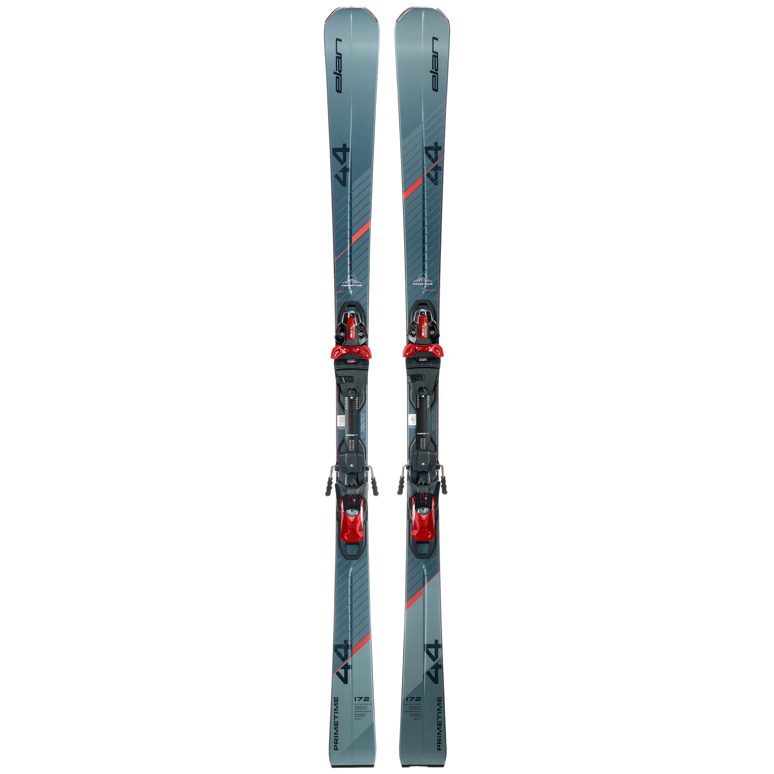 Primetime 44 Ski's + Bindingen