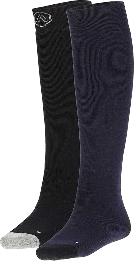 Ski Socks Plain 2-Pack Skisokken