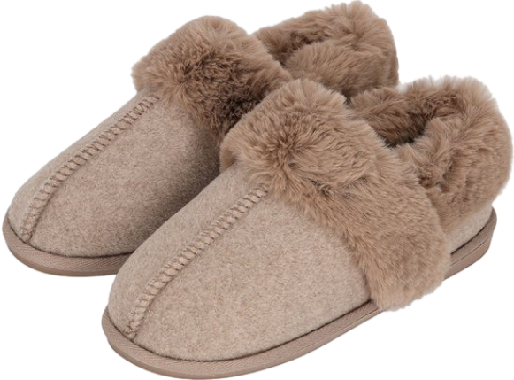Home Boots Felt + Fur Pantoffels