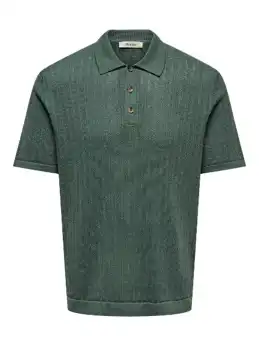 Moon Reg 12 Ss Polo Knit