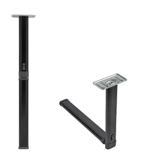 klaptafelpoot met Middenknik 67,5 cm