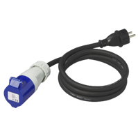 Verloopkabel 150dm 3x2,5 Schuko naar Cee