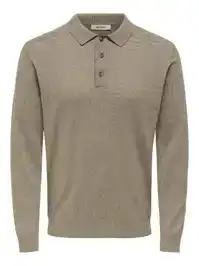 Loui Reg 12 Ls Mel Polo Knit