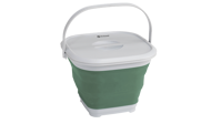 COLLAPS BUCKET SQUARE W/LID  (SHADOW GREEN)