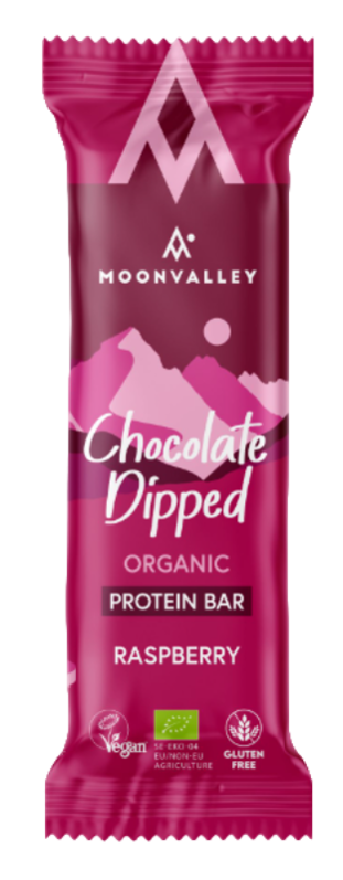 Organic Protein Bar Chocolate-Dipped Raspberry