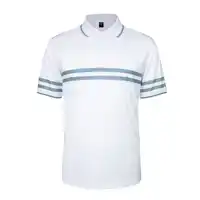Pique Printed Stripe Tennispolo