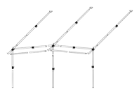 Frame Voortent President/Smaragd Aluminium 28mm