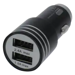 Autolader (2xUSB) Zwart