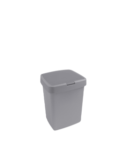 Delta prullenbak klep 10L grijs