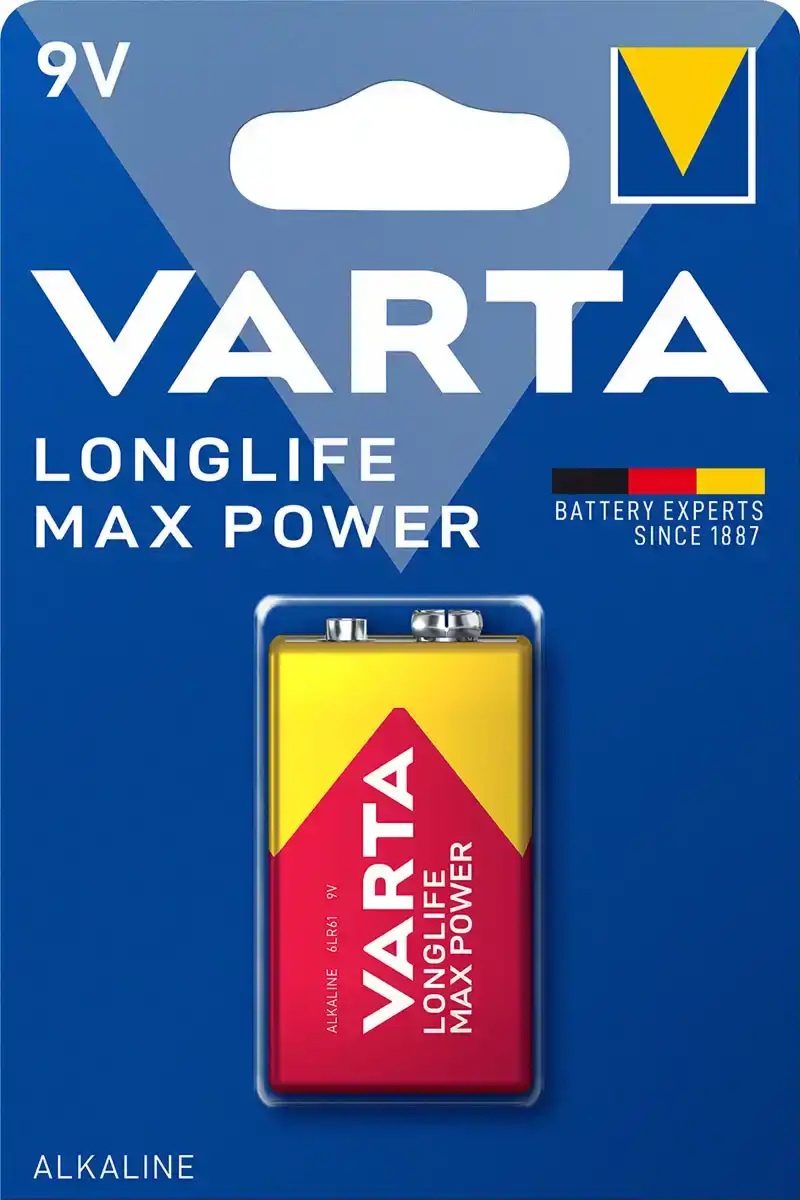 Longlife Max Power 9V Batterij